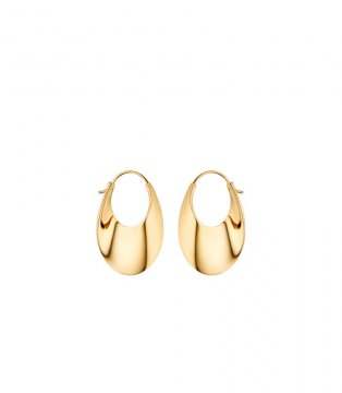 Polene | eole Slim Hoop - 24 carat gold gilded