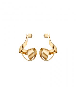 Polene | eole Spiral - 24 carat gold gilded