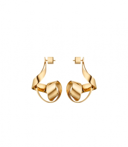 Polene | eole Spiral - 24 carat gold gilded